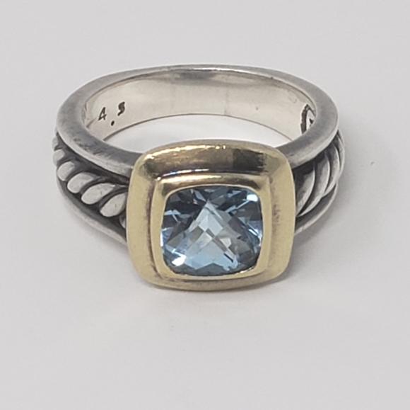 David Yurman Jewelry - David Yurman | Two Toned Topaz Cable Cocktail Ring